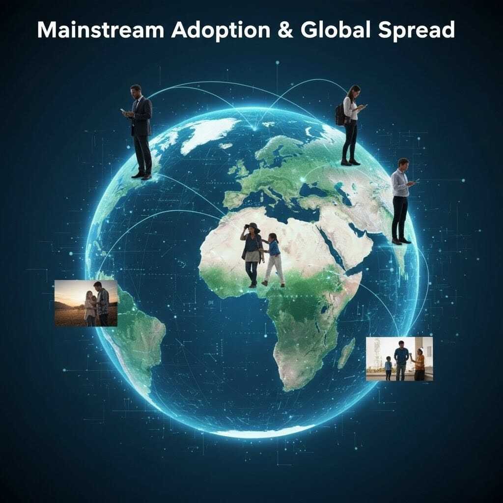 Mainstream Adoption & Global Spread